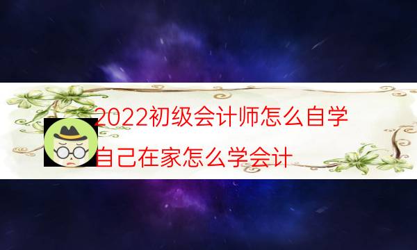 2022初级会计师怎么自学（自己在家怎么学会计）